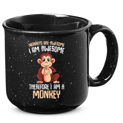 Monkeys Are Awesome Monkey 15oz Campfire Ceramic Mug
