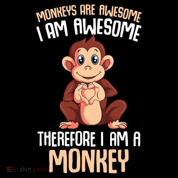 Monkeys Are Awesome Monkey Premium T-Shirt