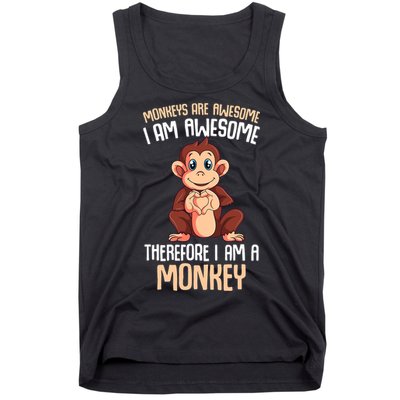 Monkeys Are Awesome Monkey Tank Top