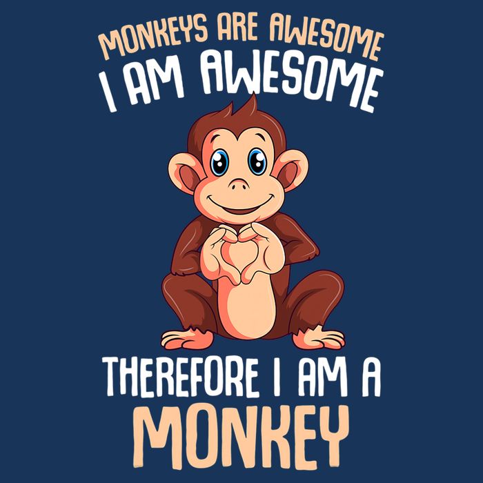 Monkeys Are Awesome Monkey Infant Baby Jersey Bodysuit
