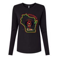 Miltown African American Black History Womens Cotton Relaxed Long Sleeve T-Shirt