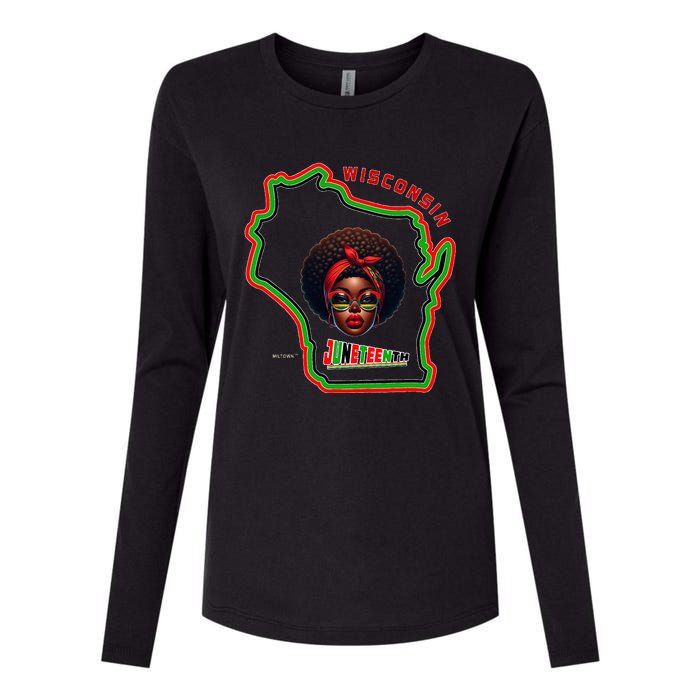 Miltown African American Black History Womens Cotton Relaxed Long Sleeve T-Shirt