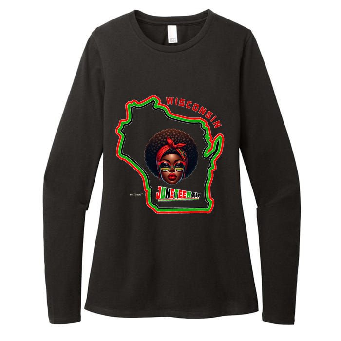 Miltown African American Black History Womens CVC Long Sleeve Shirt