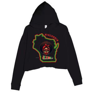 Miltown African American Black History Crop Fleece Hoodie