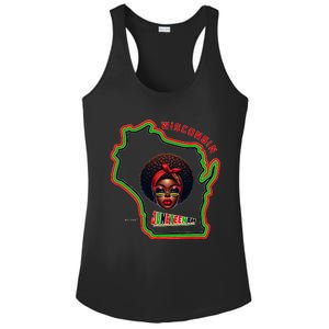 Miltown African American Black History Ladies PosiCharge Competitor Racerback Tank