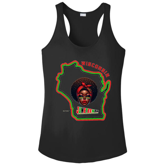 Miltown African American Black History Ladies PosiCharge Competitor Racerback Tank