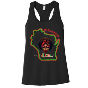 Miltown African American Black History Women's Racerback Tank