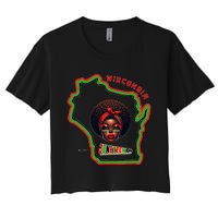 Miltown African American Black History Women's Crop Top Tee