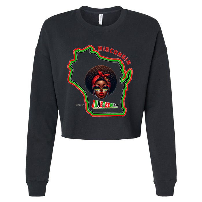 Miltown African American Black History Cropped Pullover Crew