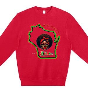 Miltown African American Black History Premium Crewneck Sweatshirt