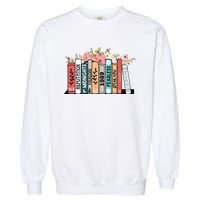 Music Albums As Books Folk Music Garment-Dyed Sweatshirt