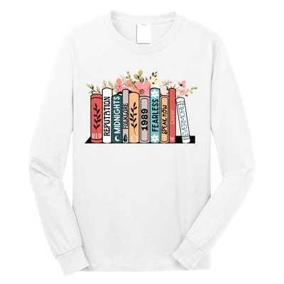 Music Albums As Books Folk Music Long Sleeve Shirt