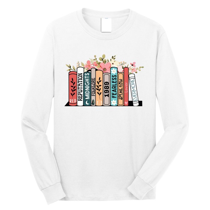 Music Albums As Books Folk Music Long Sleeve Shirt