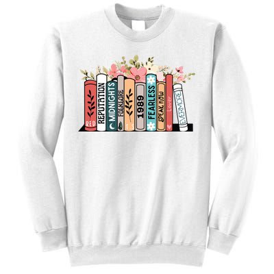 Music Albums As Books Folk Music Sweatshirt