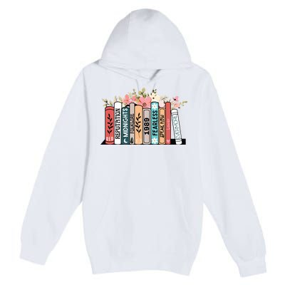 Music Albums As Books Folk Music Premium Pullover Hoodie