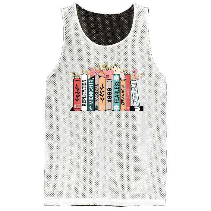 Music Albums As Books Folk Music Mesh Reversible Basketball Jersey Tank