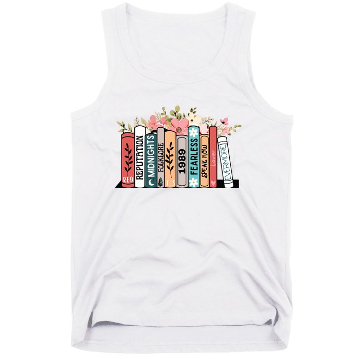 Music Albums As Books Folk Music Tank Top