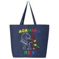 Momsaurus Autism Awareness MotherS Day Mommy Dinosaur Mom 25L Jumbo Tote