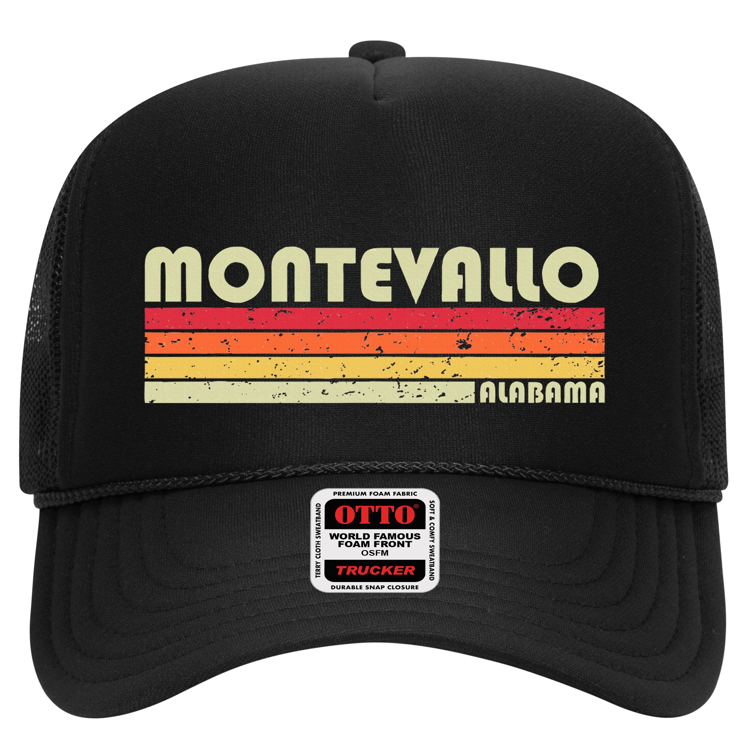 Montevallo Al Alabama Funny City Home Roots Gift Retro 80s Hat
