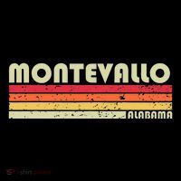 Montevallo Al Alabama Funny City Home Roots Gift Retro 80s Womens T-Shirt