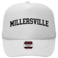 Millersville Athletic Arch College University Alumni High Crown Mesh Back Trucker Hat