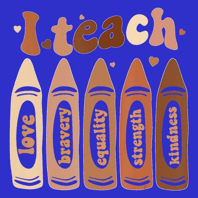 Melanin Afro African I Teach Black History Month T-Shirt