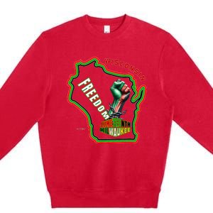 Miltown African American Black History Premium Crewneck Sweatshirt