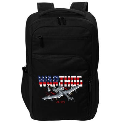 Military Airplane A10 Warthog American Flag Impact Tech Backpack