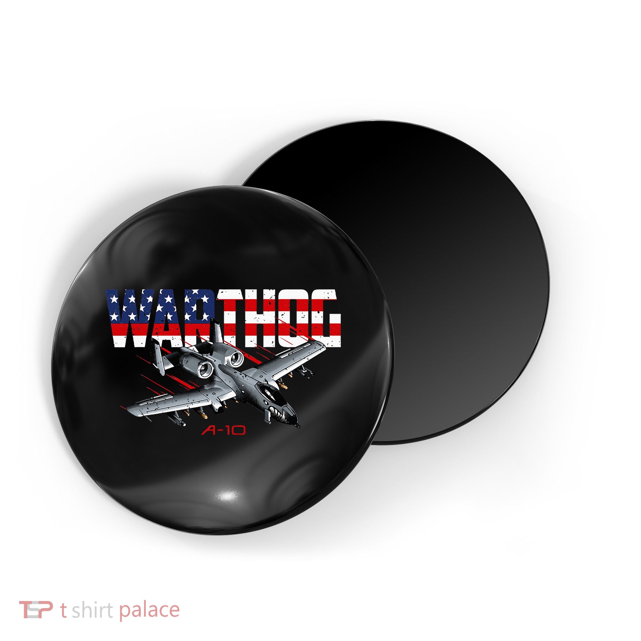 Military Airplane A10 Warthog American Flag Magnet