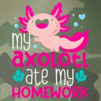 My Axolotl Ate My Homework | Gimmick | Kawaii | Axolotl Legacy Tie Dye Trucker Hat