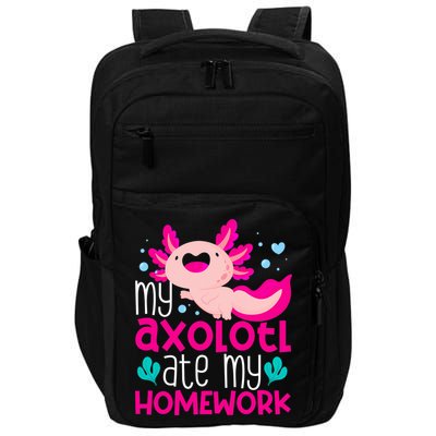 My Axolotl Ate My Homework | Gimmick | Kawaii | Axolotl Impact Tech Backpack