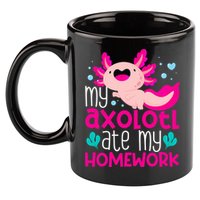 My Axolotl Ate My Homework | Gimmick | Kawaii | Axolotl 11oz C Handle Ceramic Mug