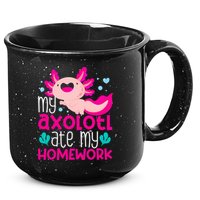 My Axolotl Ate My Homework | Gimmick | Kawaii | Axolotl 15oz Campfire Ceramic Mug