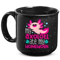 My Axolotl Ate My Homework | Gimmick | Kawaii | Axolotl 15oz Campfire Ceramic Mug