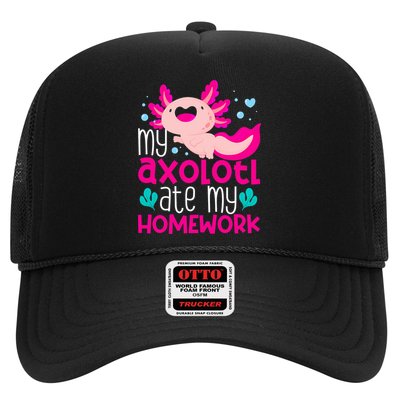 My Axolotl Ate My Homework | Gimmick | Kawaii | Axolotl Trucker Hat