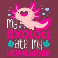 My Axolotl Ate My Homework | Gimmick | Kawaii | Axolotl 16oz Travel Tumbler