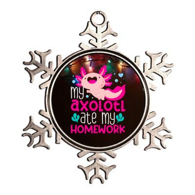 My Axolotl Ate My Homework | Gimmick | Kawaii | Axolotl Metallic Star Ornament