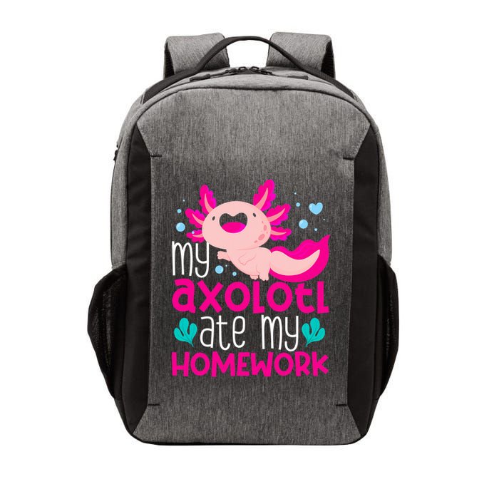 My Axolotl Ate My Homework | Gimmick | Kawaii | Axolotl Vector Backpack