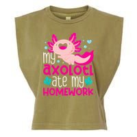 My Axolotl Ate My Homework | Gimmick | Kawaii | Axolotl Garment-Dyed Women's Muscle Tee