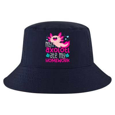 My Axolotl Ate My Homework | Gimmick | Kawaii | Axolotl Cool Comfort Performance Bucket Hat