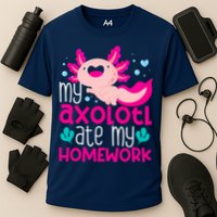 My Axolotl Ate My Homework | Gimmick | Kawaii | Axolotl Performance Shirt