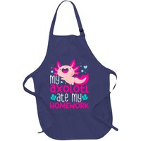 My Axolotl Ate My Homework | Gimmick | Kawaii | Axolotl Full-Length Apron With Pockets