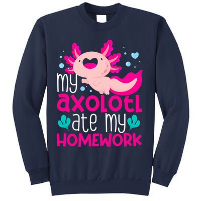 My Axolotl Ate My Homework | Gimmick | Kawaii | Axolotl Sweatshirt