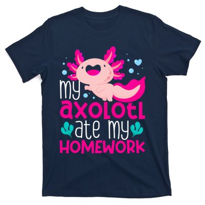 My Axolotl Ate My Homework | Gimmick | Kawaii | Axolotl T-Shirt