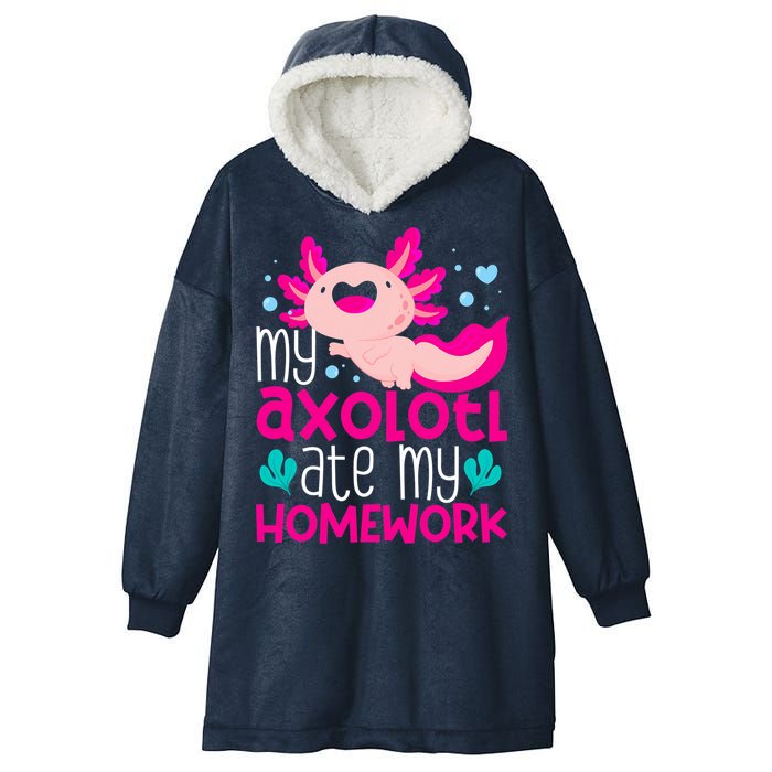 My Axolotl Ate My Homework | Gimmick | Kawaii | Axolotl Hooded Wearable Blanket