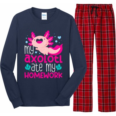 My Axolotl Ate My Homework | Gimmick | Kawaii | Axolotl Long Sleeve Pajama Set