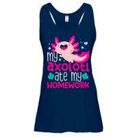 My Axolotl Ate My Homework | Gimmick | Kawaii | Axolotl Ladies Essential Flowy Tank