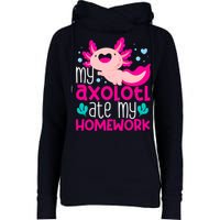 My Axolotl Ate My Homework | Gimmick | Kawaii | Axolotl Womens Funnel Neck Pullover Hood