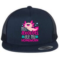 My Axolotl Ate My Homework | Gimmick | Kawaii | Axolotl Flatbill Hat