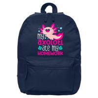 My Axolotl Ate My Homework | Gimmick | Kawaii | Axolotl 16 in Basic Backpack